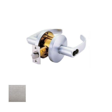 Orca Hardware Entrance Lockset, SFIC Prep Less Core, US26D Satin Chrome Finish, Admiral Lever, ANSI Strike, 2-3/4 OCL250IC-26D-ADM